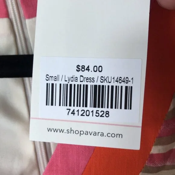 Voy Avara Dress Womens Small Multicolor Puff Sleeve Tiered Boho Festival NEW - Picture 6 of 16